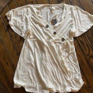 NEW Pinkblush white Maternity Top